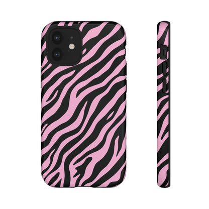 Stylish Blush Zebra Print Phone Case