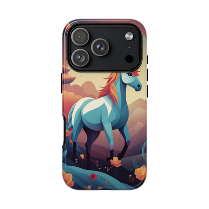 iPhone 17 Pro / Glossy Phone Case - Stylised Unicorn Design Phone Case