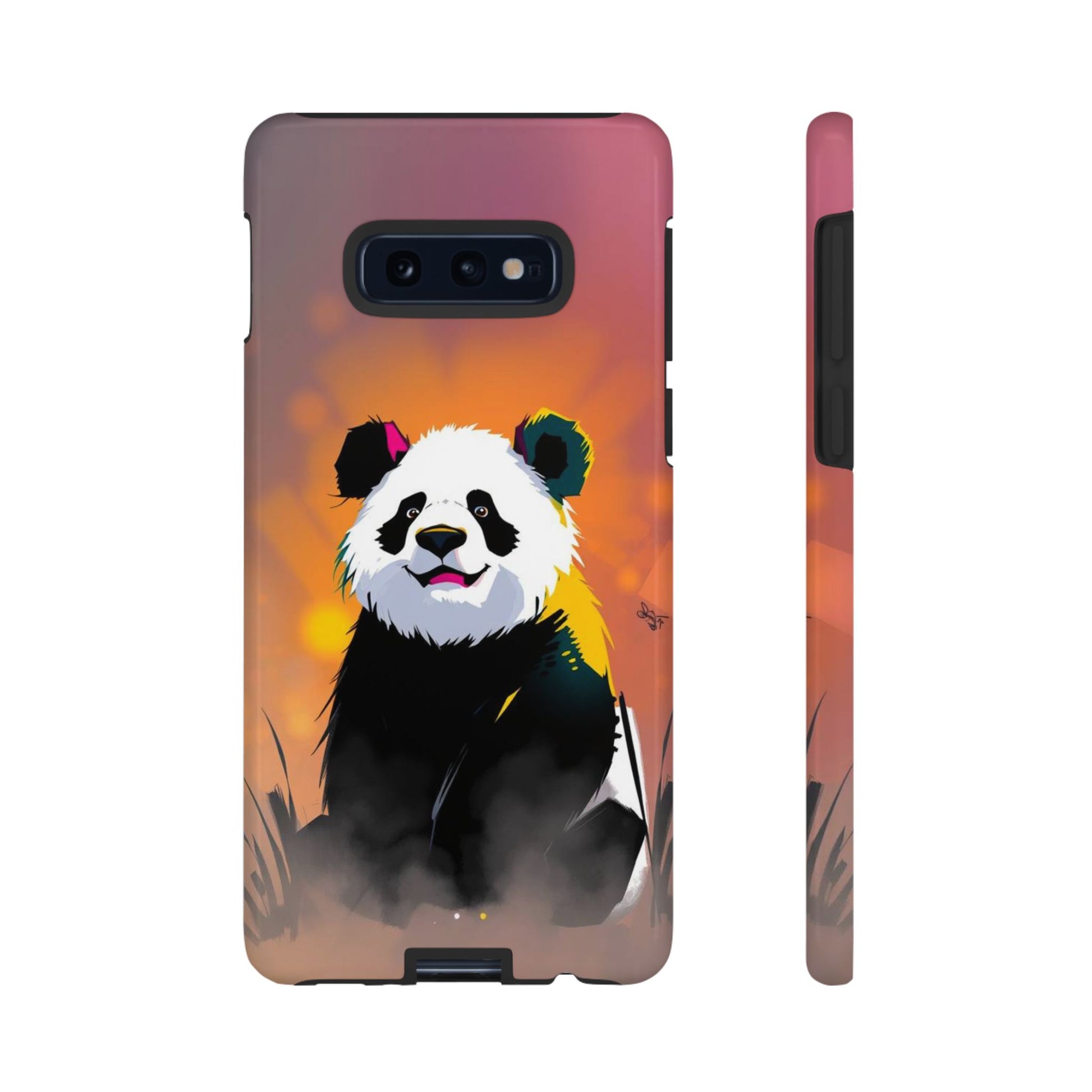 Pop Art Panda Design Phone Case - Multicolor Phone Case - Samsung Galaxy S10E / Glossy