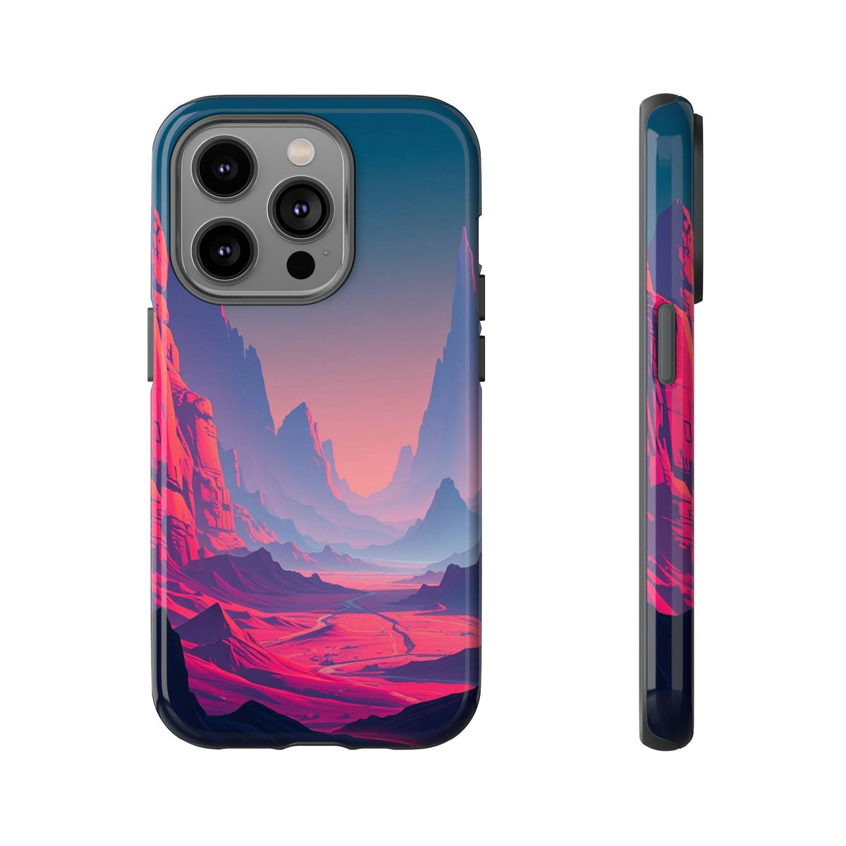 Alien Vista Design Phone Case - Multicolor Phone Case - iPhone 14 Pro / Glossy