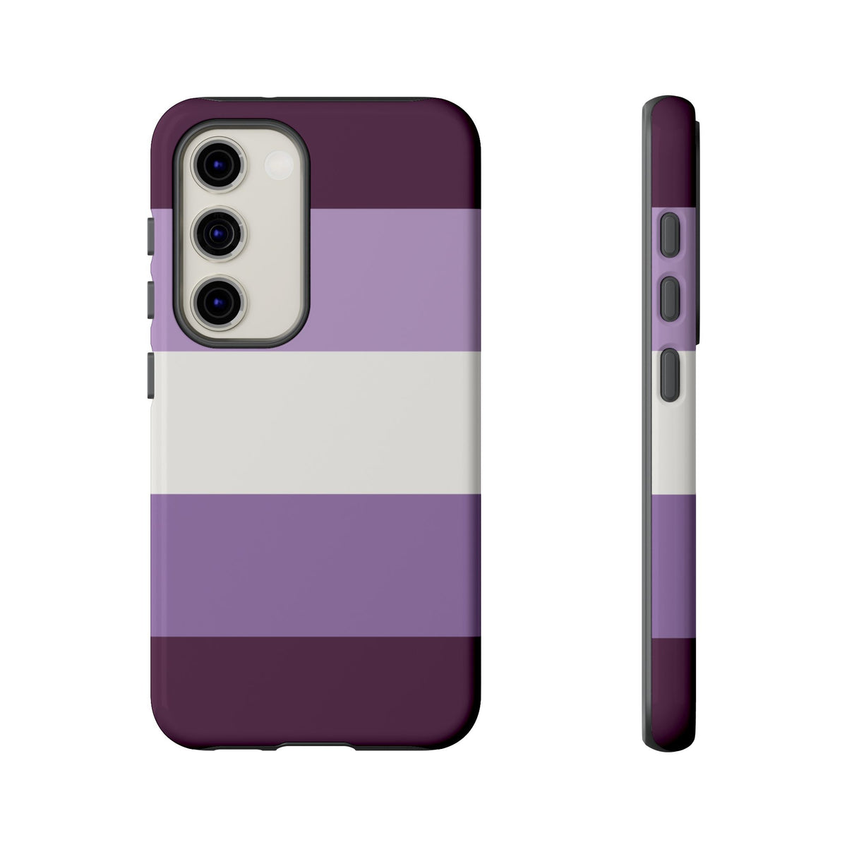 Purple Stripe Pattern Phone Case - Purple Phone Case - Samsung Galaxy S23 / Glossy