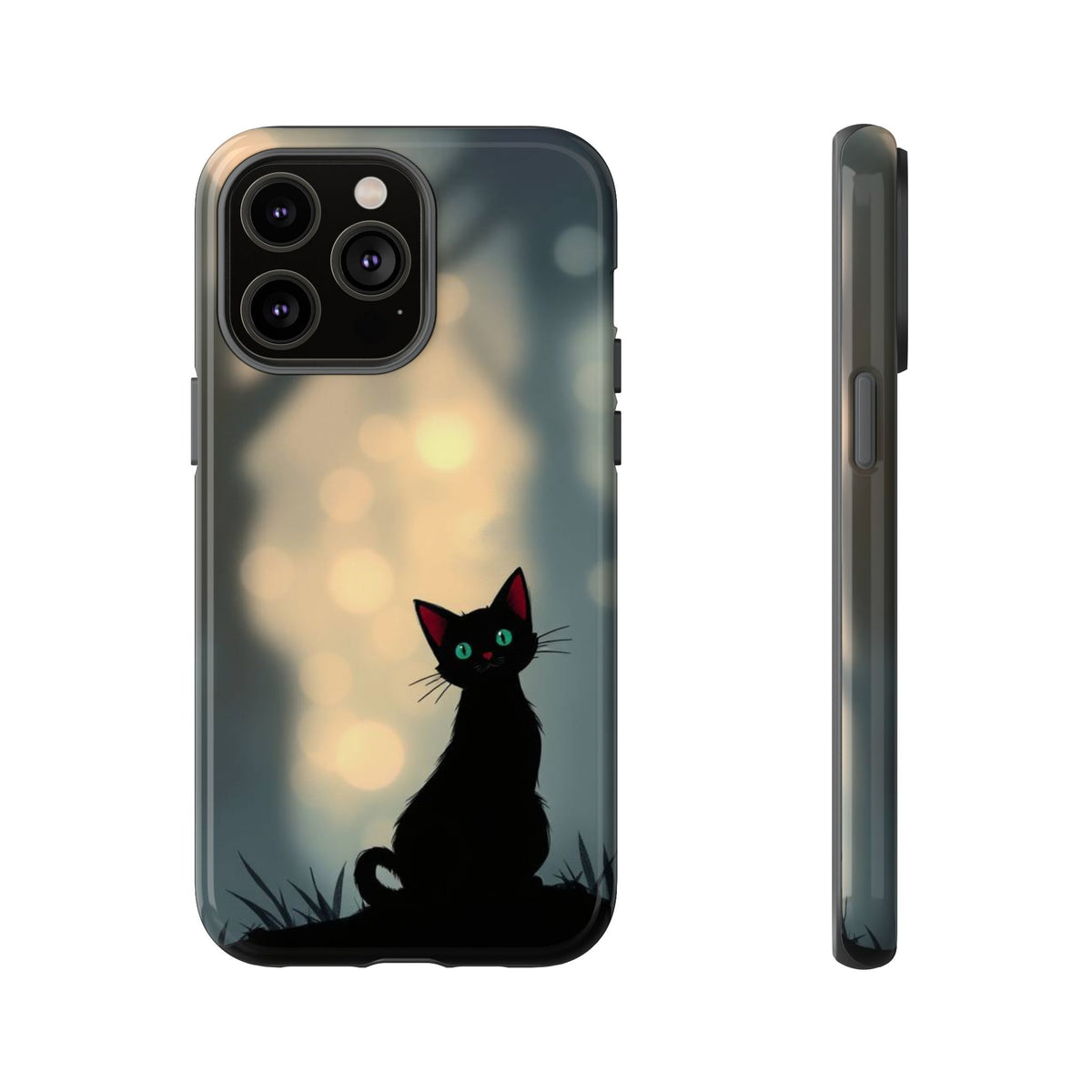 Gothic Cat Design Phone Case - Multicolor Phone Case - iPhone 14 Pro Max / Glossy