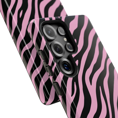 Stylish Blush Zebra Print Phone Case