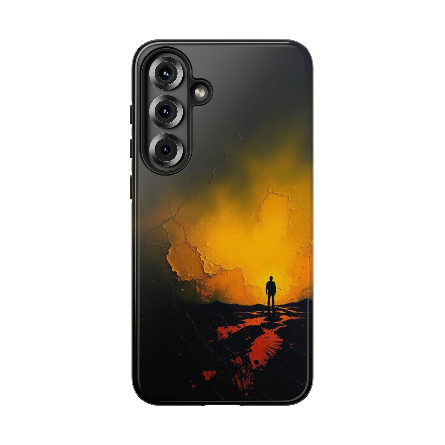 Samsung Galaxy S25 Plus / Glossy Phone Case - Acrylic Mysterious Figure Phone Case