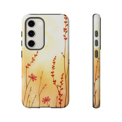 Boho Chic Watercolour Wildflower Dusk Pattern Phone Case - Multicolor Phone Case - Samsung Galaxy S23 / Glossy