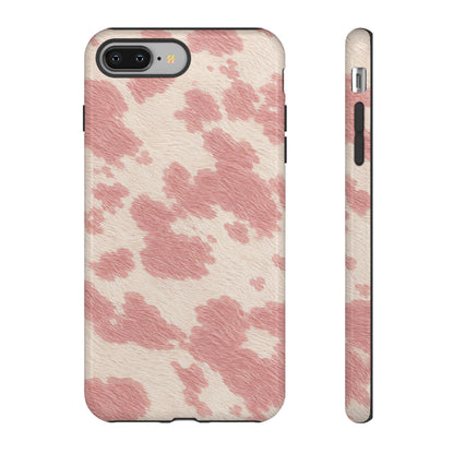 Pretty Blush Cow Print Phone Case