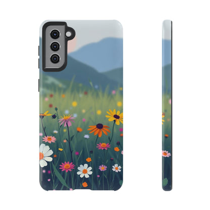 Samsung Galaxy S21 Plus / Glossy Phone Case - Vibrant Meadow Design Phone Case