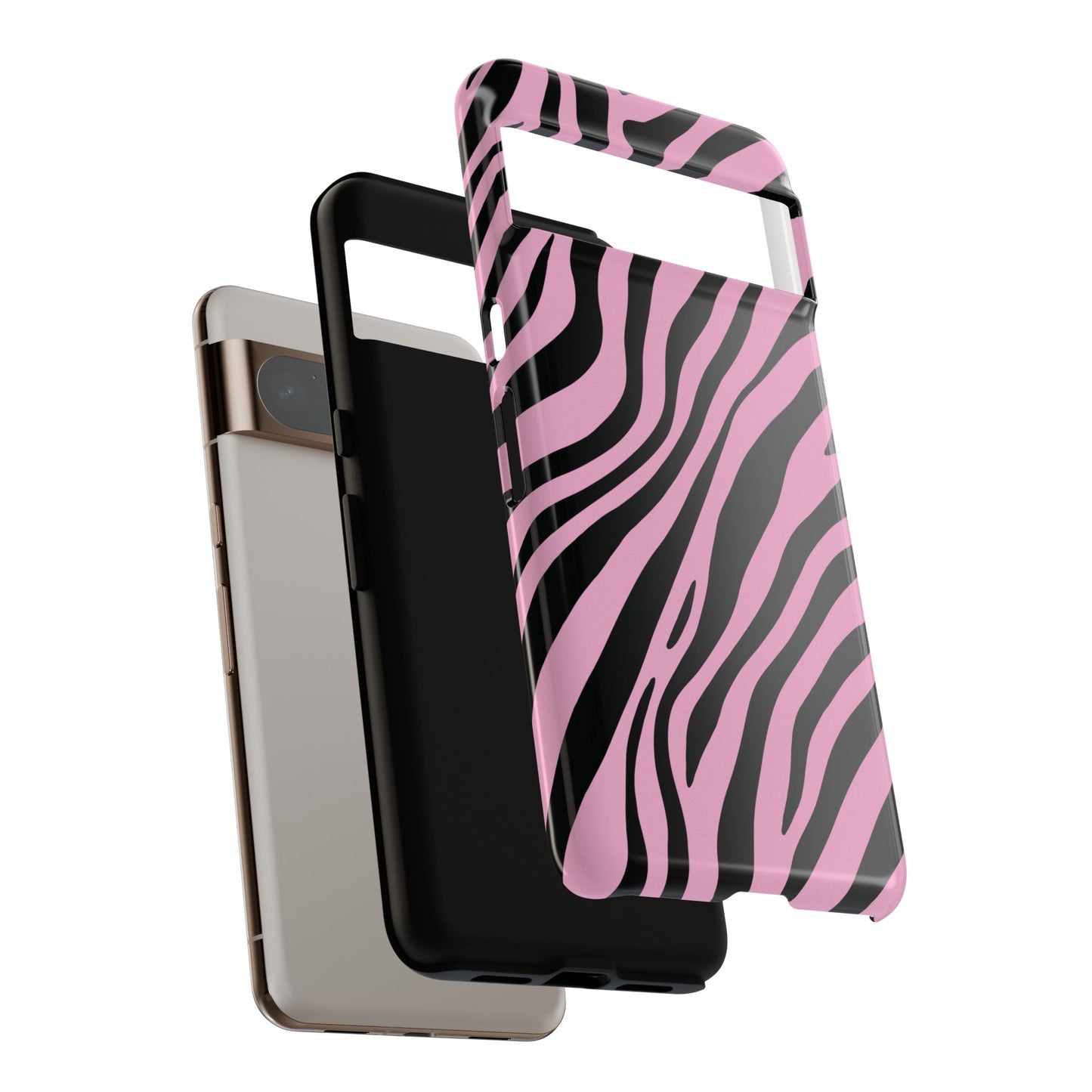 Modern Blush Zebra Print Phone Case