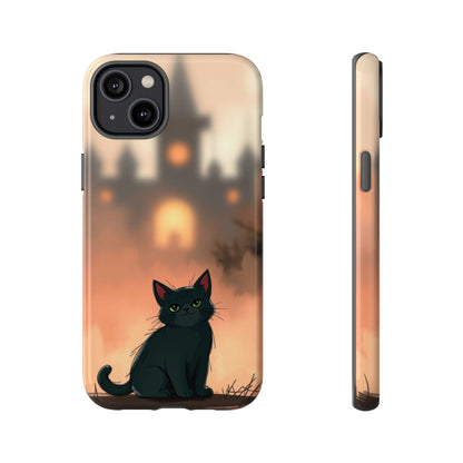 Cute Gothic Cat Design Phone Case - Multicolor Phone Case - iPhone 14 Plus / Glossy