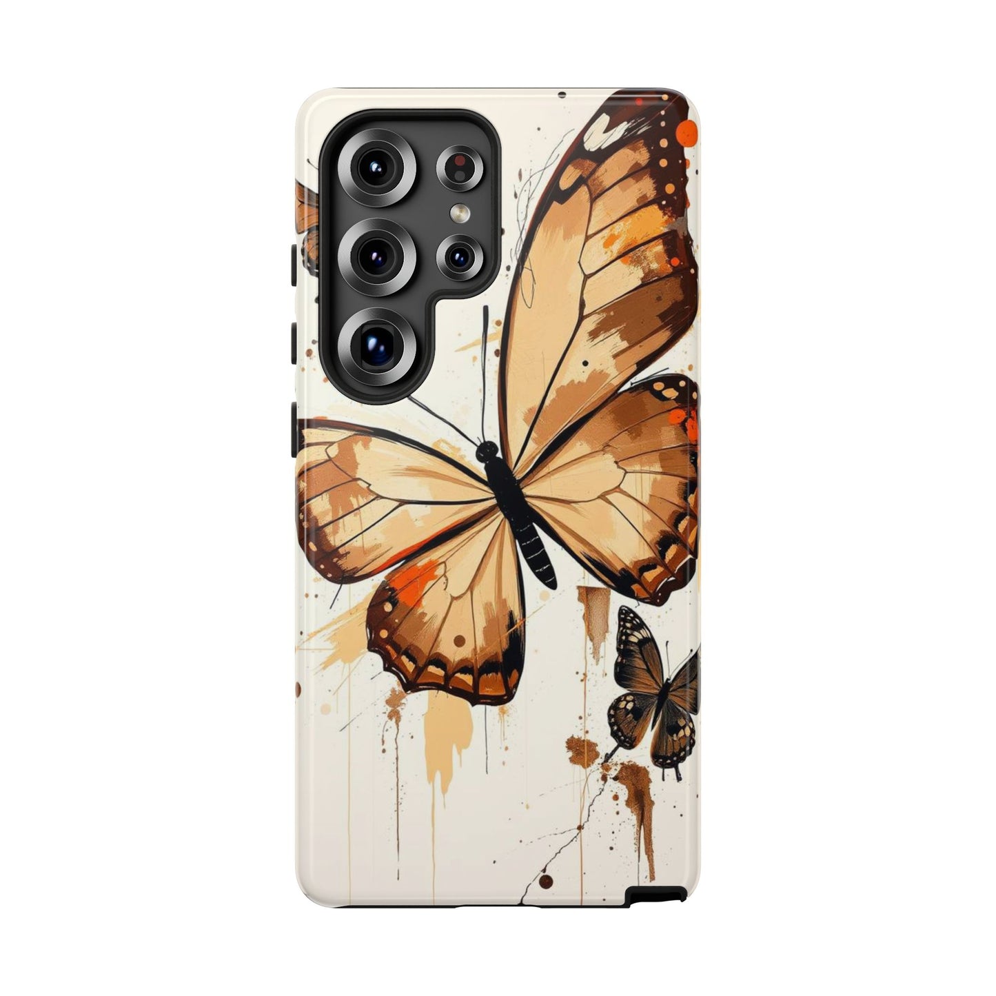 Samsung Galaxy S25 Ultra / Glossy Phone Case - Acrylic Style Butterflies Design Phone Case