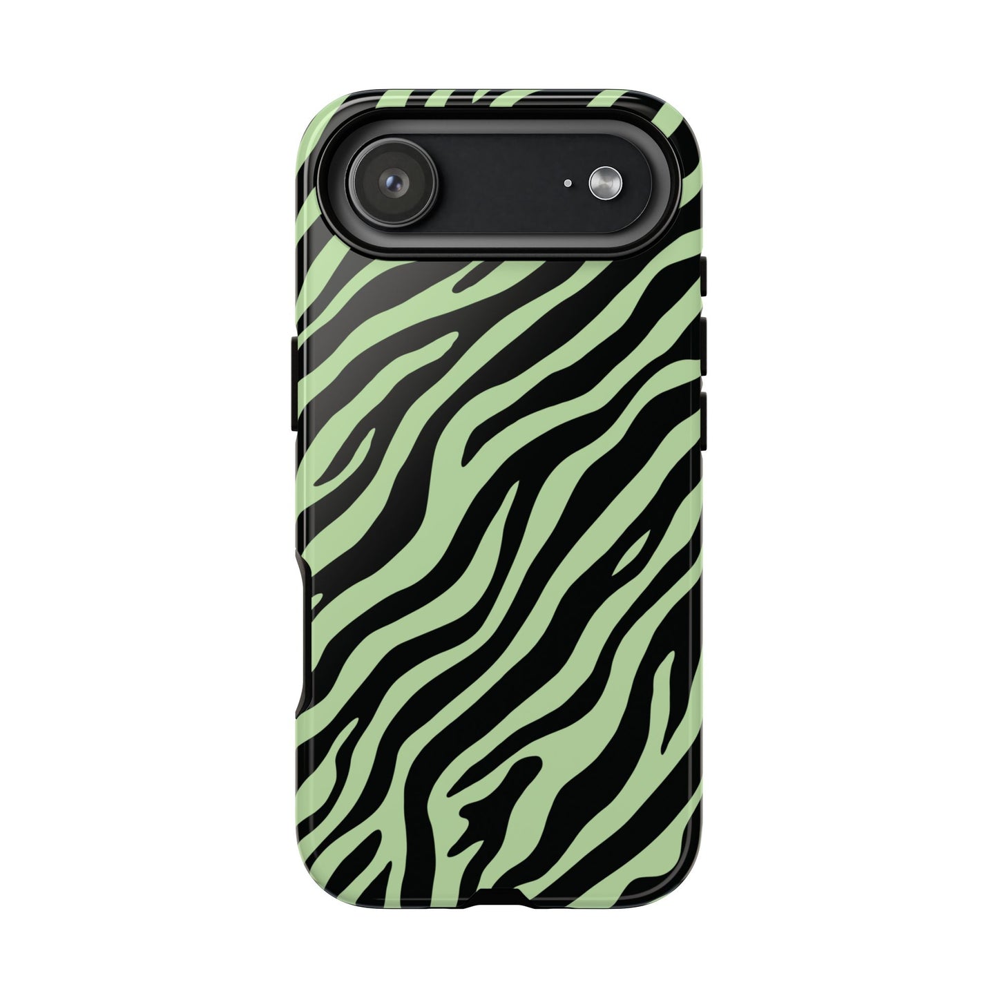 Stylish Mint Zebra Print Phone Case