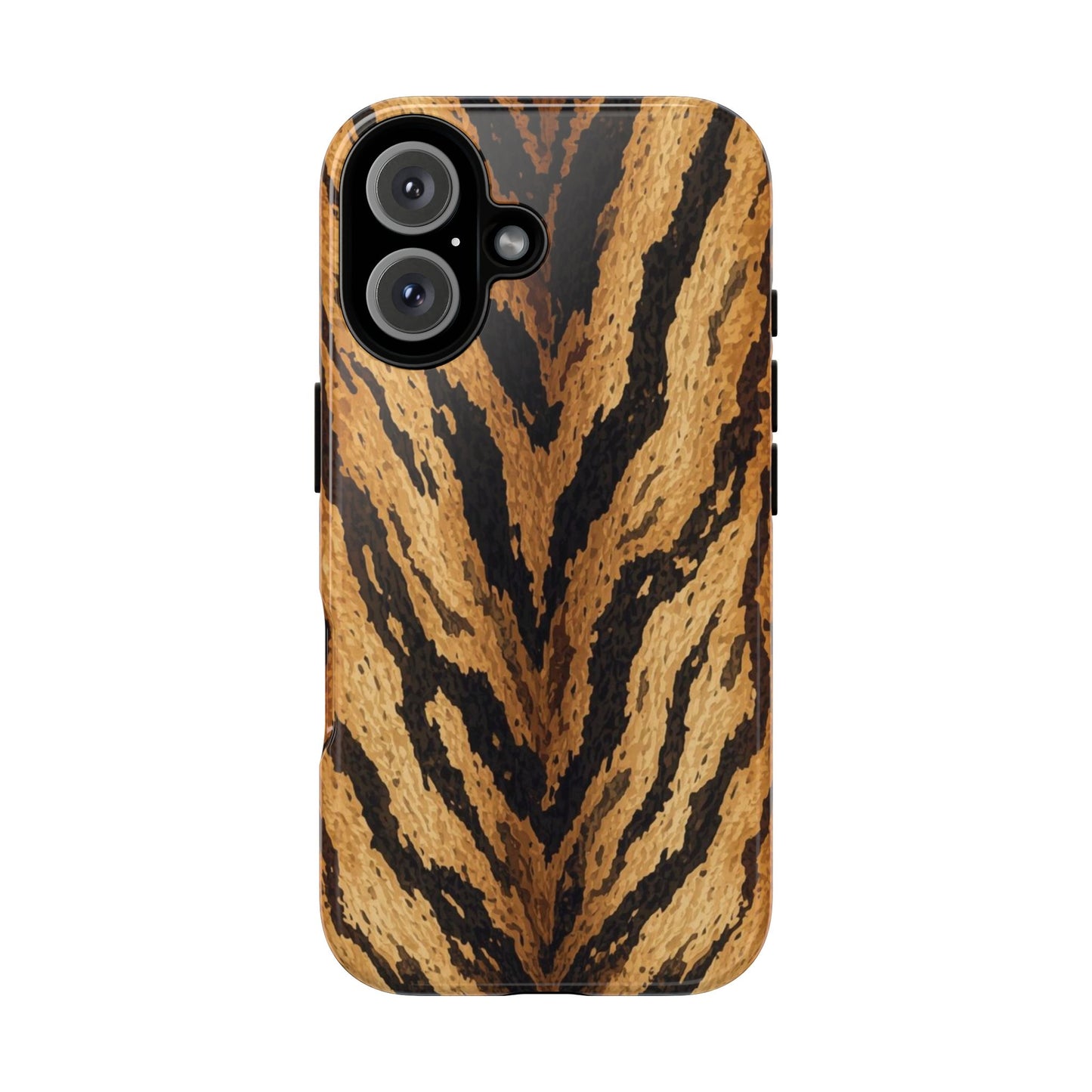 Amber Tiger Print Phone Case
