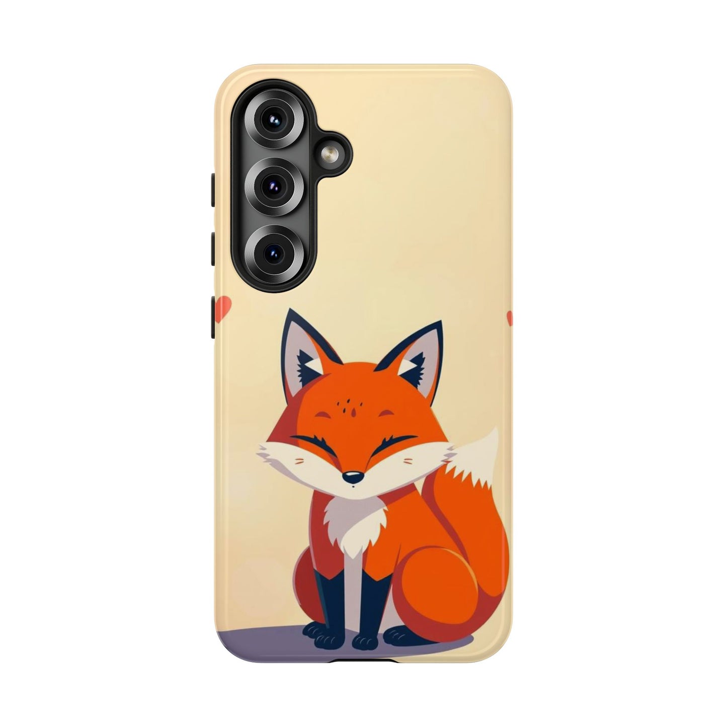 Samsung Galaxy S25 / Glossy Phone Case - Cute Fox Design Phone Case