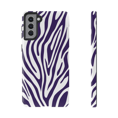 Graphic Purple Tiger Print Phone Case