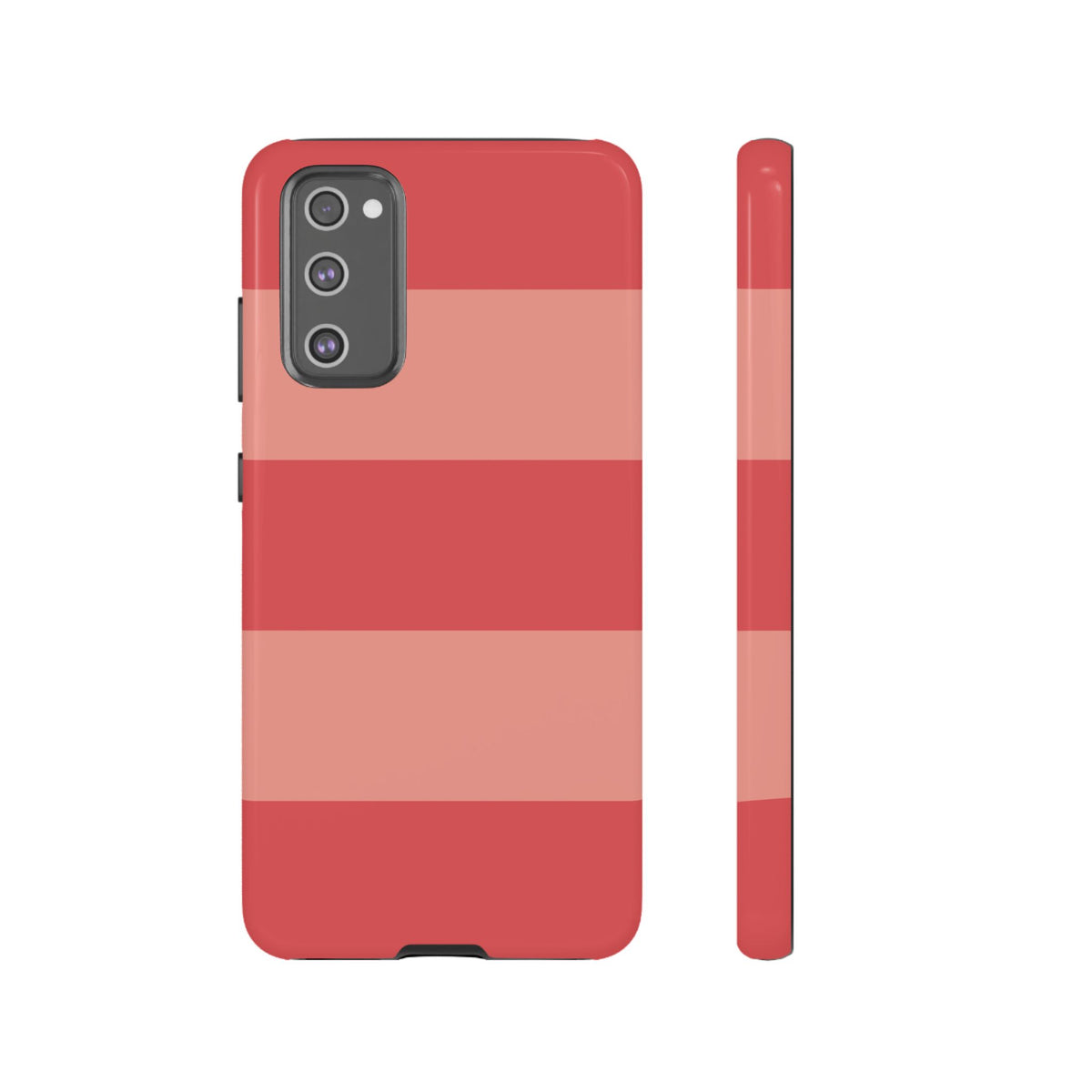Pink Horizontal Stripe Pattern Phone Case - Pink Phone Case - Samsung Galaxy S20 FE / Glossy