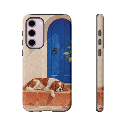 Cavalier King Charles Spaniel Blue Door Siesta Phone Case - Multicolor Phone Case - Samsung Galaxy S23 Plus / Glossy