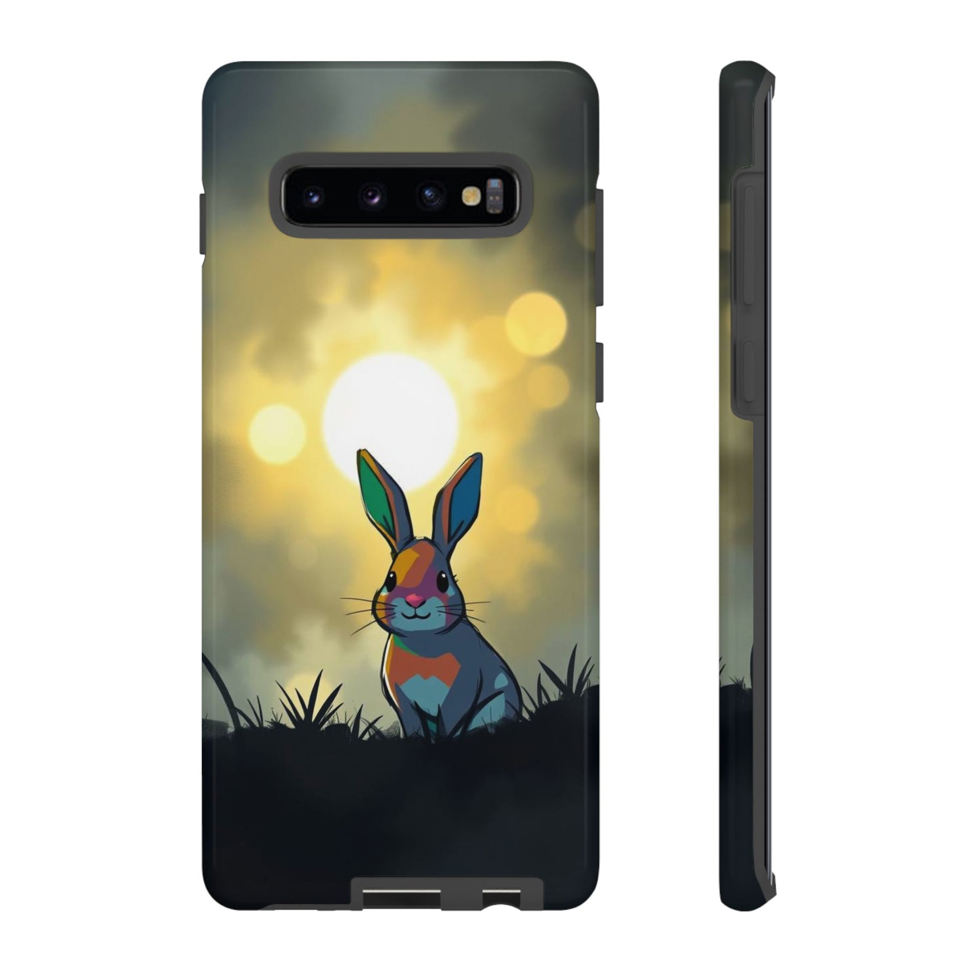 Gothic Rabbit Moody Design Phone Case - Multicolor Phone Case - Samsung Galaxy S10 Plus / Glossy