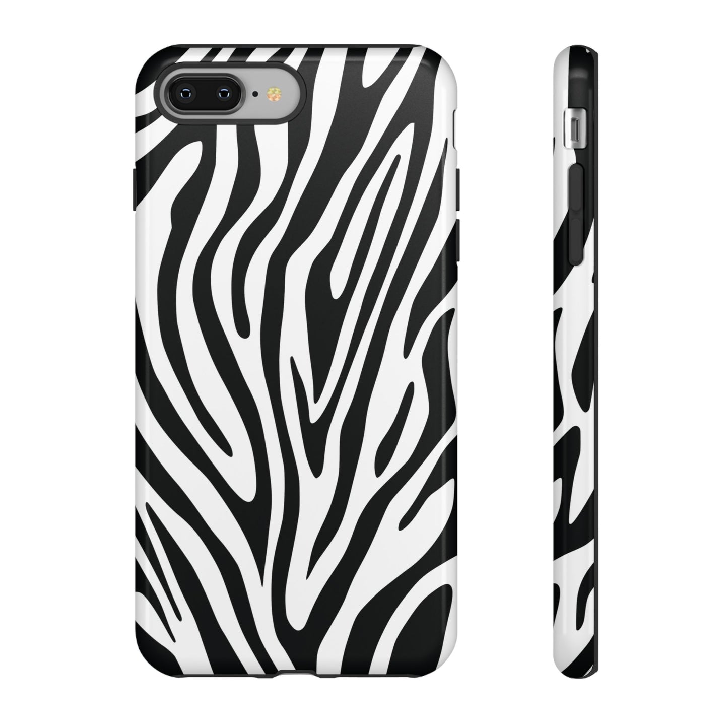 Classic Monochrome Tiger Print Phone Case