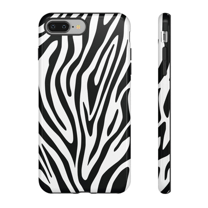 Classic Monochrome Tiger Print Phone Case