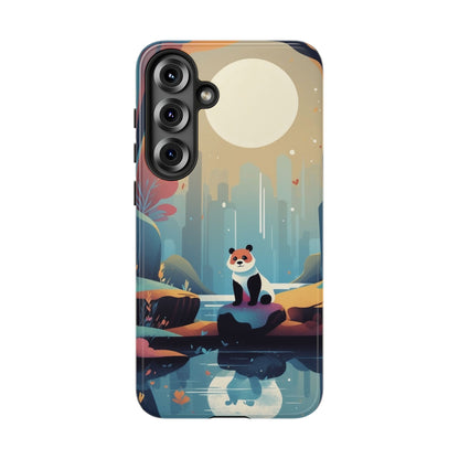 Stylised Panda Design Phone Case - Multicolor Phone Case - Samsung Galaxy S25 Plus / Glossy
