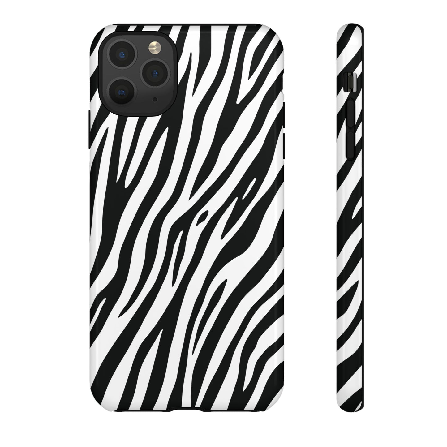Monochrome Tiger Print Phone Case