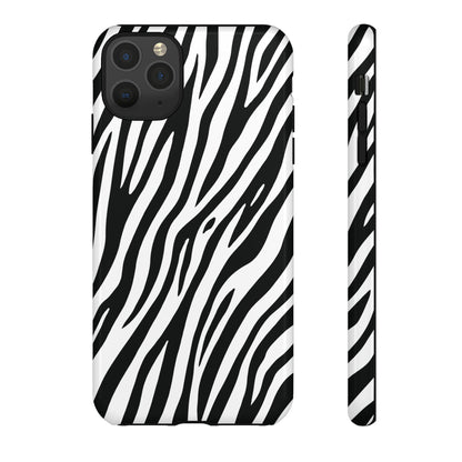 Monochrome Tiger Print Phone Case