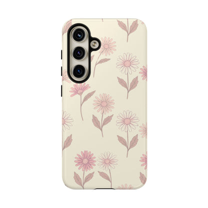 Pretty Blush Daisy Pattern Phone Case