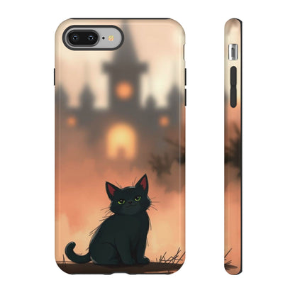 Cute Gothic Cat Design Phone Case - Multicolor Phone Case - iPhone 8 Plus / Glossy