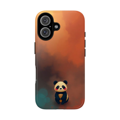 iPhone 16 / Glossy Phone Case - Cute Colourful Panda Design Phone Case