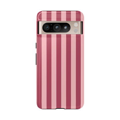Google Pixel 8 Pro / Glossy Phone Case - ’Pink Stripe Pattern’ Phone Case