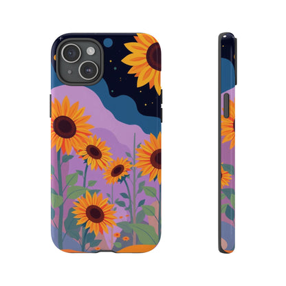 iPhone 15 Plus / Glossy Phone Case - Surreal Sunflower Design Phone Case