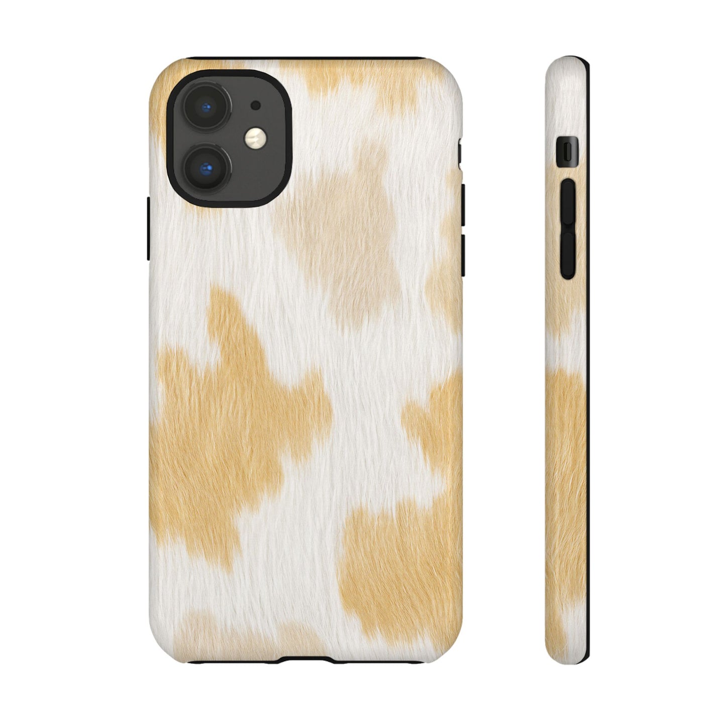 Golden Honey Cow Print Phone Case