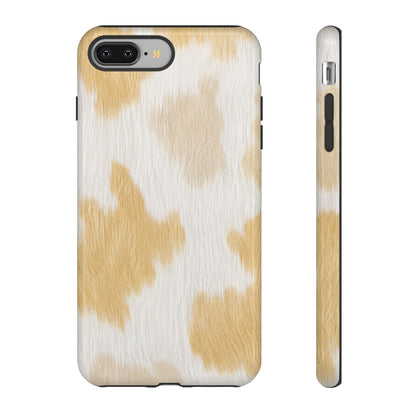 Golden Honey Cow Print Phone Case