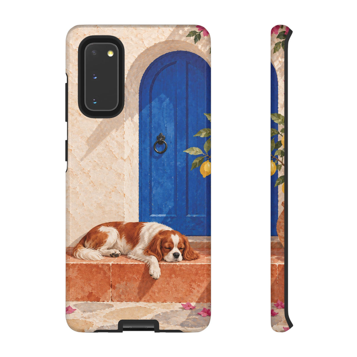 Cavalier King Charles Spaniel Blue Door Siesta Phone Case - Multicolor Phone Case - Samsung Galaxy S20 / Glossy