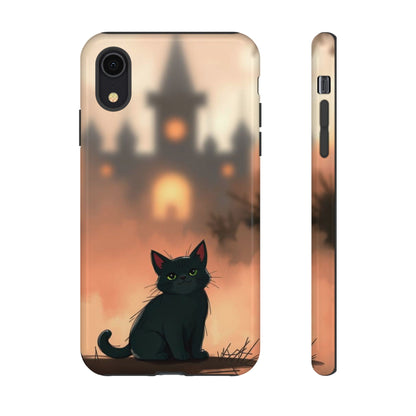 Cute Gothic Cat Design Phone Case - Multicolor Phone Case - iPhone XR / Glossy