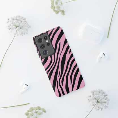 Modern Blush Zebra Print Phone Case