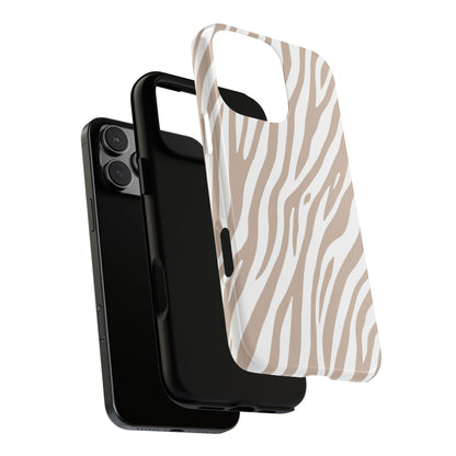 Oatmeal Tiger Print Phone Case