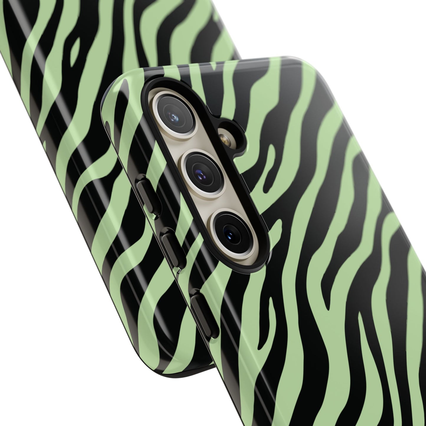 Stylish Mint Zebra Print Phone Case