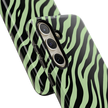 Stylish Mint Zebra Print Phone Case