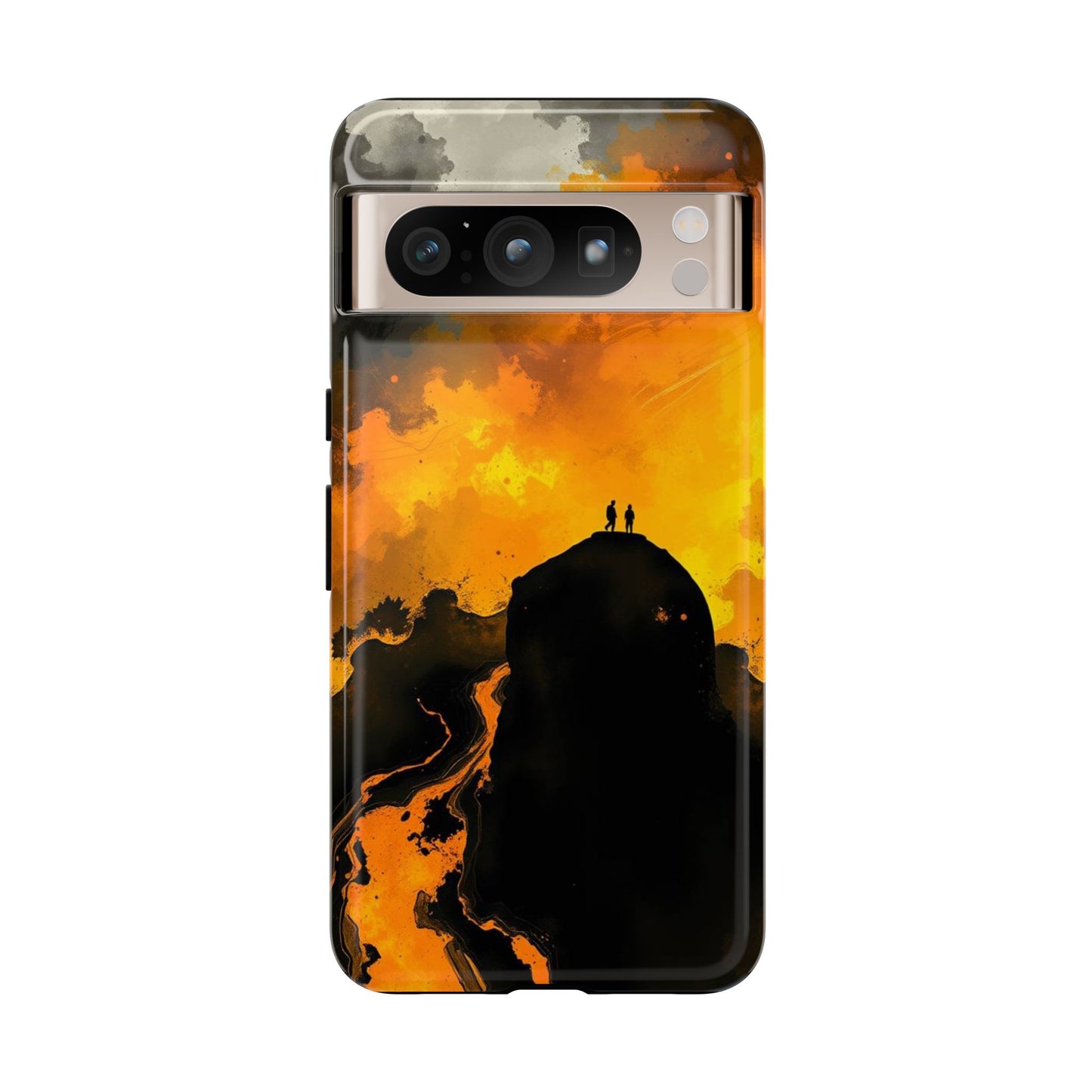 Google Pixel 8 Pro / Glossy Phone Case - Gothic Watercolour Scene Phone Case