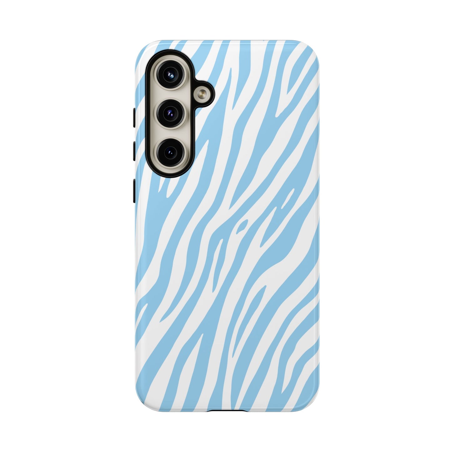 Sky Blue Tiger Print Phone Case