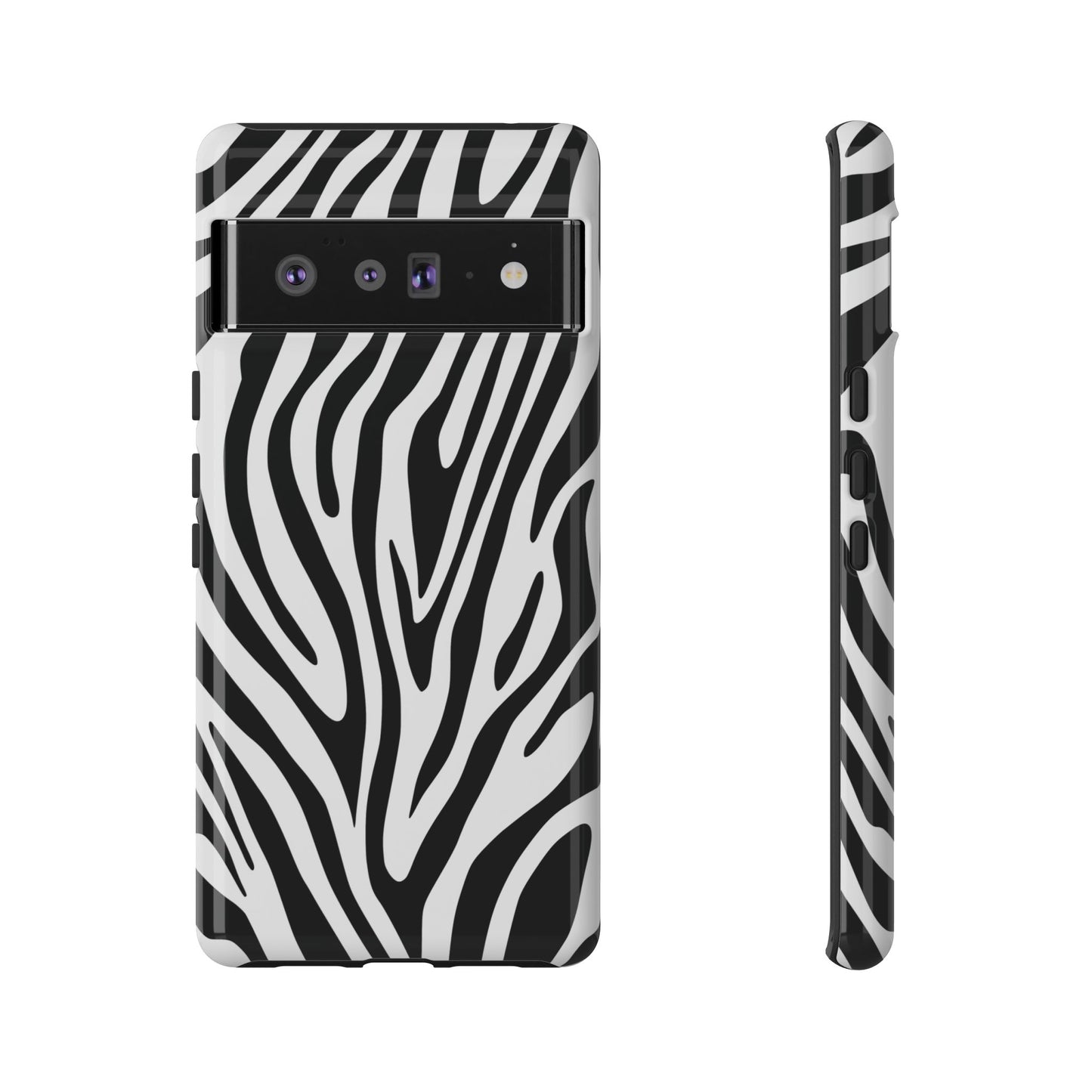 Classic Monochrome Tiger Print Phone Case