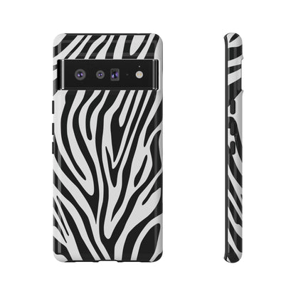 Classic Monochrome Tiger Print Phone Case