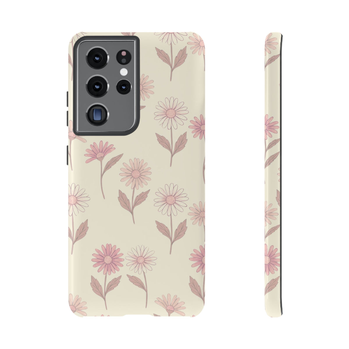 Pretty Blush Daisy Pattern Phone Case