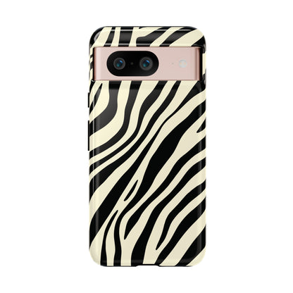 Modern Neutral Zebra Print Phone Case