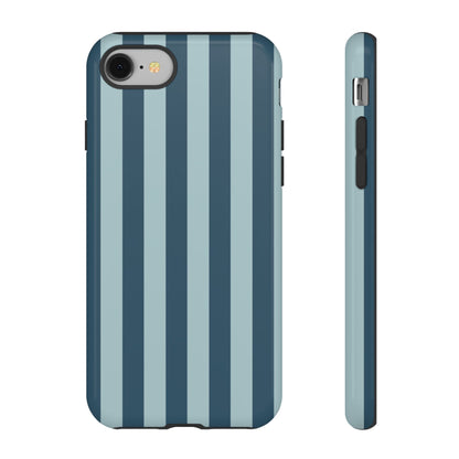Blue Stripe Pattern Phone Case - Blue Phone Case - iPhone 8 / Glossy