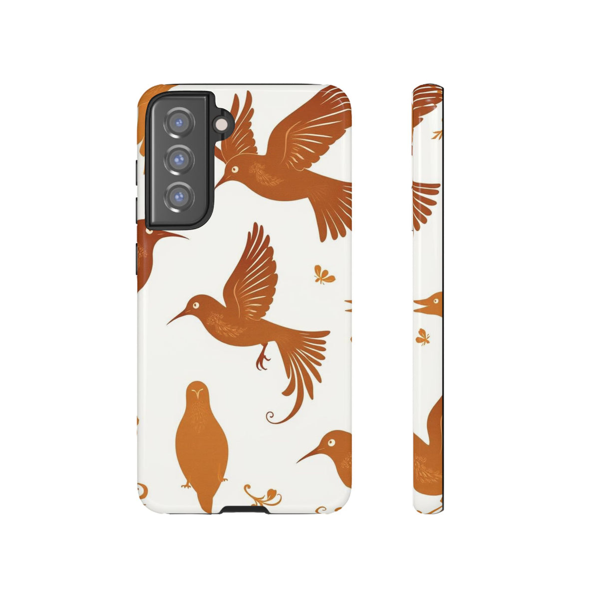 Abstract Bird Pattern Phone Case - Multicolor Phone Case - Samsung Galaxy S21 FE / Glossy