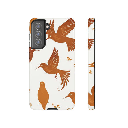 Abstract Bird Pattern Phone Case - Multicolor Phone Case - Samsung Galaxy S21 FE / Glossy