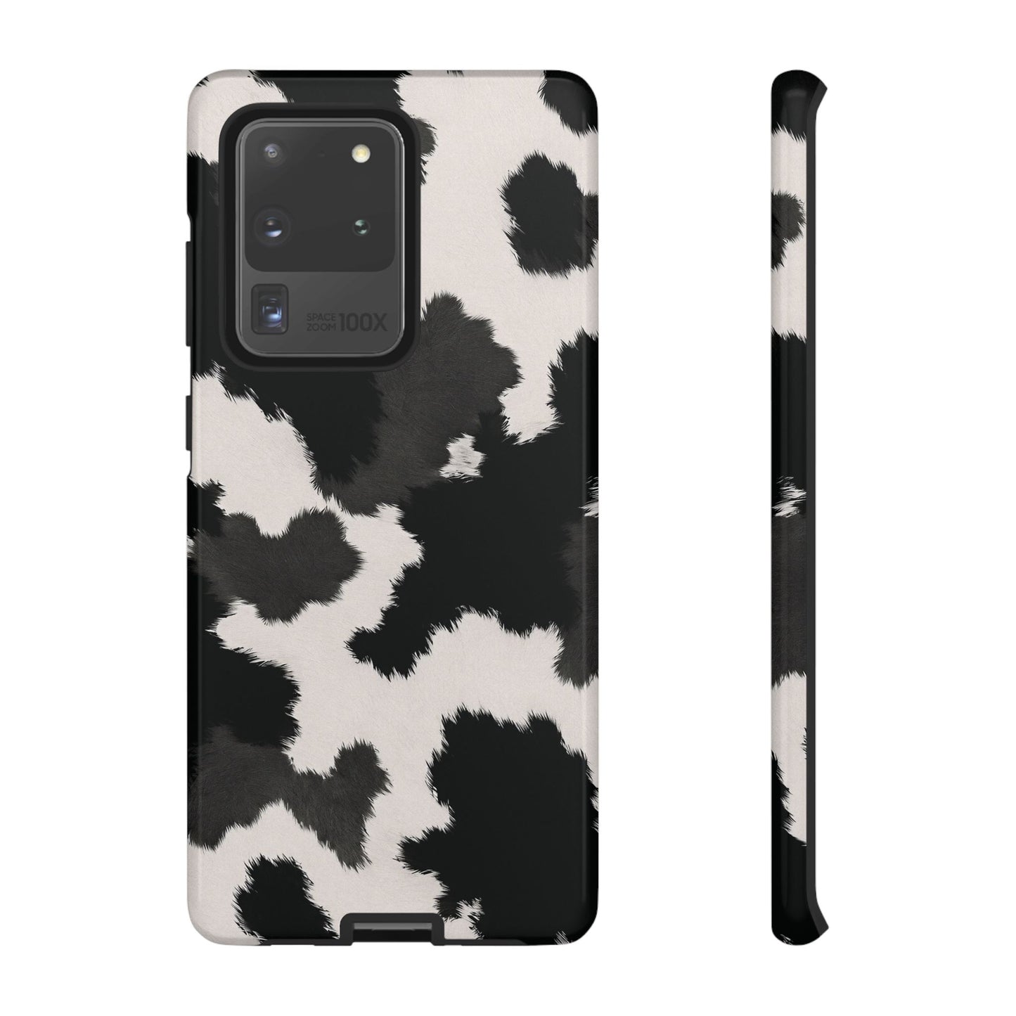 Modern Monochrome Cow Print Phone Case