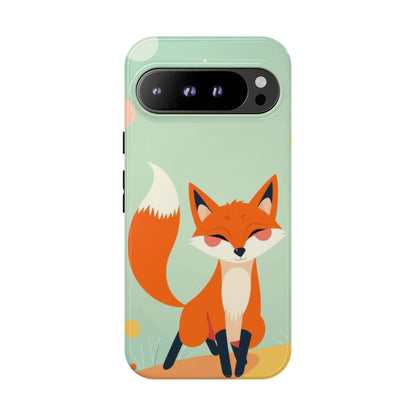 Google Pixel 9 Pro XL / Glossy Phone Case - Happy Fox Design Phone Case